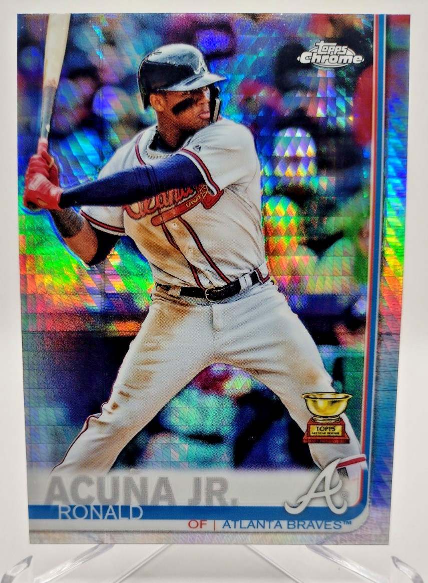 2019 Topps Chrome - Ronald Acuna Jr. #117 Prism Refractor Atlanta Braves 