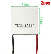 2Pcs Thermoelectric Cooler Cooling Peltier Plate Module Heatsink TEC1-12710 N lx