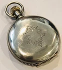 Antique 1887 Elgin 6s DUEBER COIN SILVER Model 1  Nice ￼Mens Pocket Watch  Runs