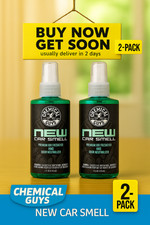 2 Pack Chemical Guys New Car Scent Air Freshener 4 Oz Odor Eliminator Spray