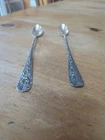 2 Rose Stieff Iced Tea/Ice  Spoon 8" long Sterling Silver