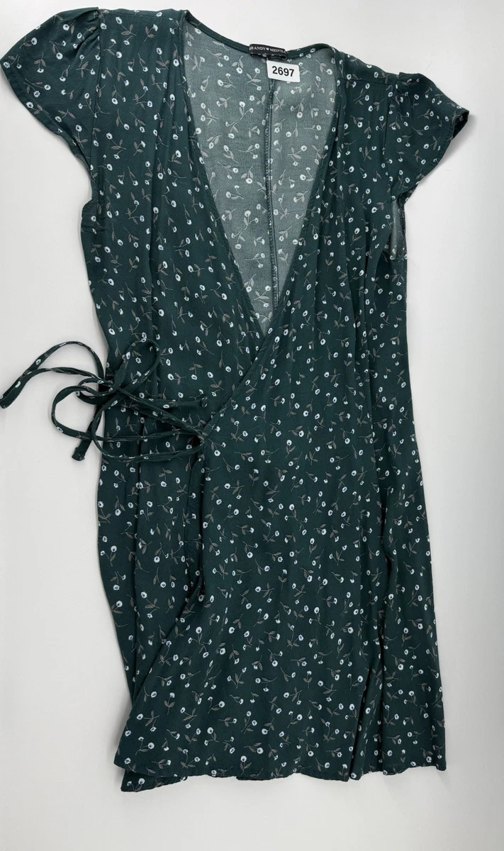 brandy melville green robbie dress Short Sleeve Dresses for Women for sale Polka dot dress