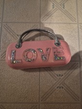 Girls Eye Glasses Protective Hard Case SunGlasses LOVE