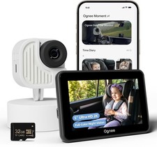 Baby Car Camera, 2K Crystial Clear Color Night Vision 32G Card