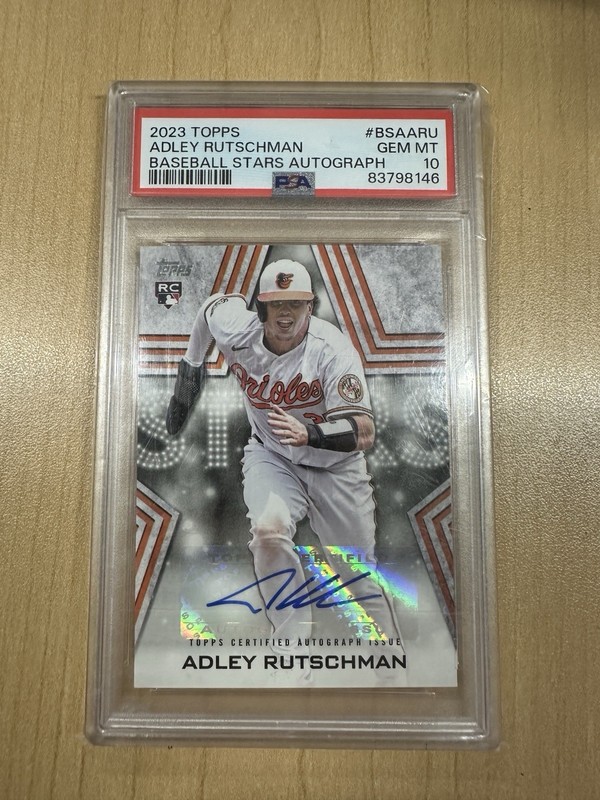 2023 Topps Adley Rutschman Baseball Stars Autograph Rookie PSA 10