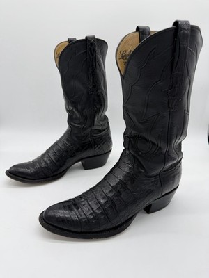 LUCCHESE CLASSICS　ローパーブーツ 8E Lucchese Classics Handmade Ultra Caiman Belly Almond Toe Cowboy