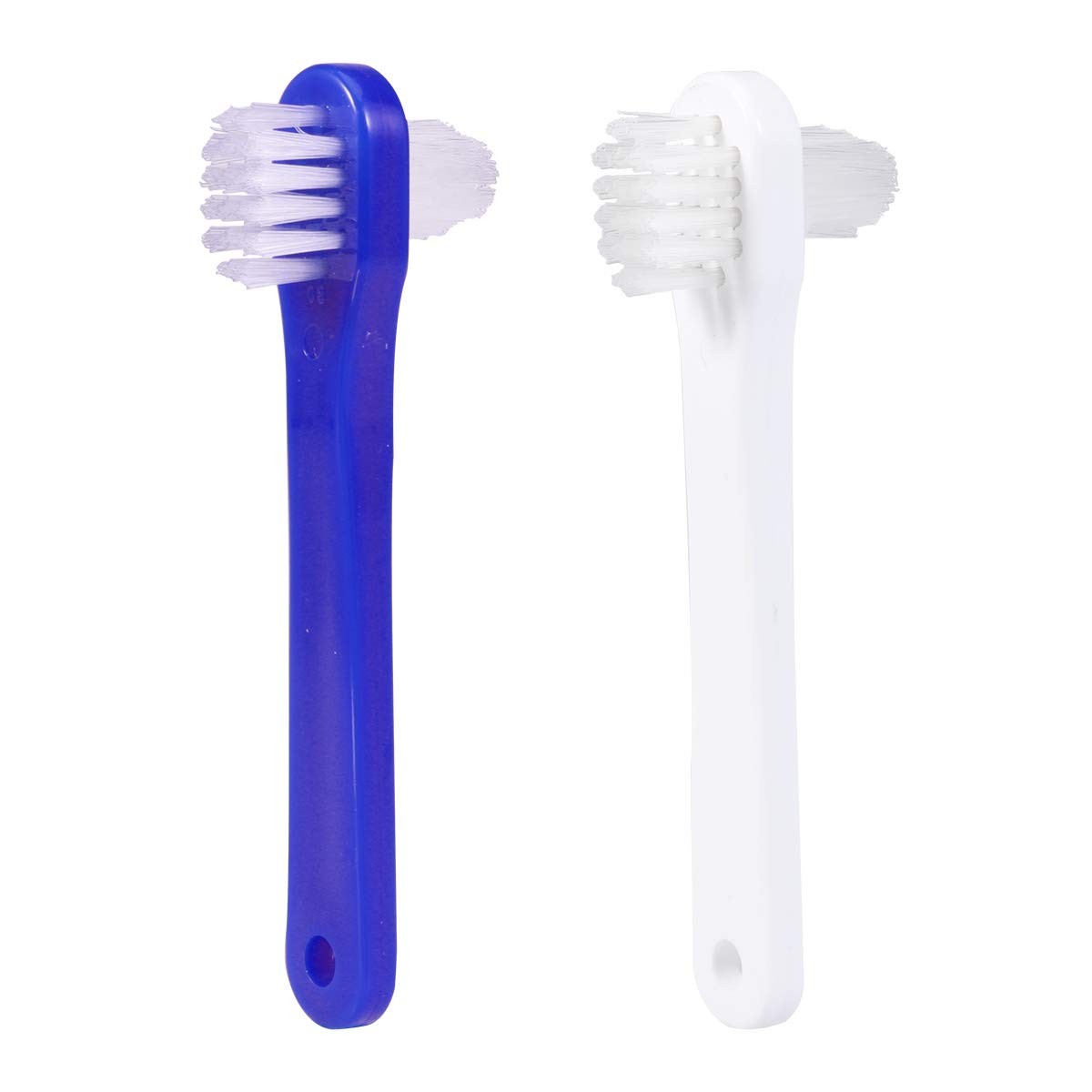 Double-Sided Toothbrush Cleaning Brush Set - 2 Pack White & More  