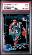 2023 PANINI DONRUSS OPTIC NEBULA CHOICE 1/1 #224 NICK SMITH JR. 1/1 PSA 9
