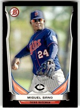 2014 Bowman Draft #TP-2 Miguel Sano Top Prospects Black Minnesota Twins Baseball