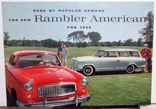 1959 Amc Rambler American Station Wagon Club Sedan Specifications Sales Brochure