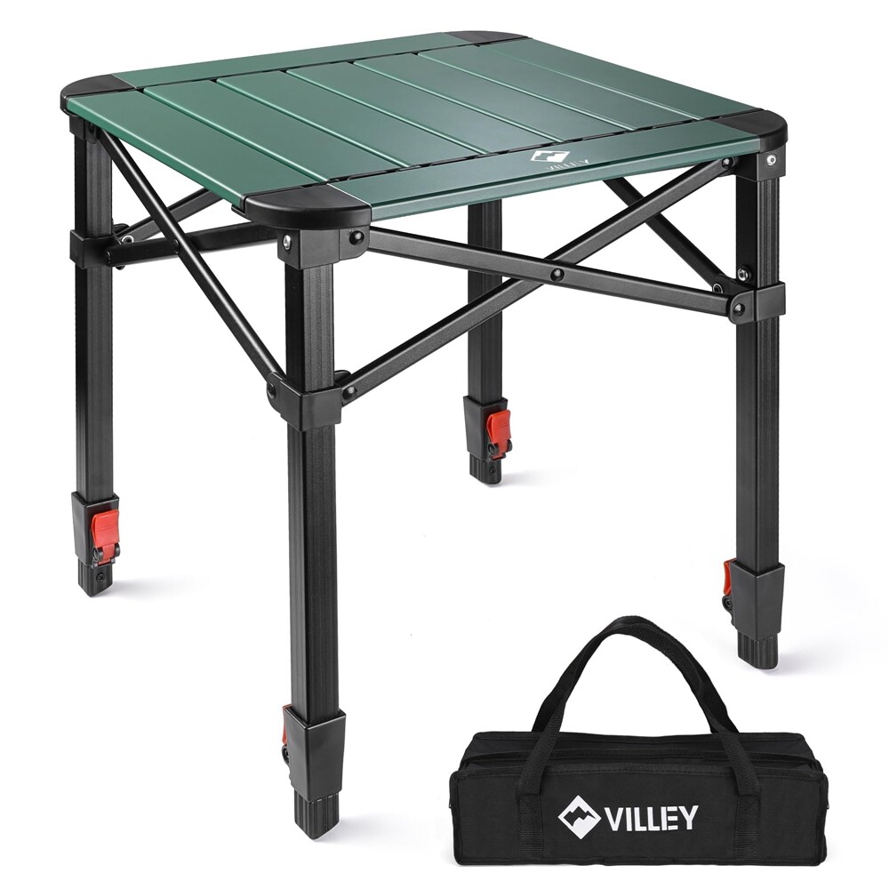 VILLEY Portable Folding Camping Table Aluminum Outdoor Tables