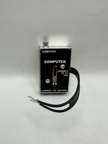 Vintage Computer to TV Antenna Switch Adapter VHF Atari Connection GENUINE OEM
