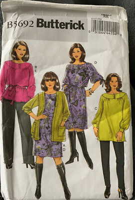 Butterick B5692 Women s Work/Dress Sewing Pattern Sizes 18W-24W NEW UNCUT