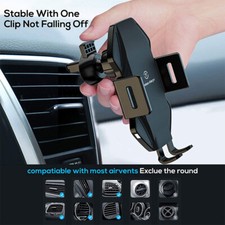 1* 15WQi Ladegerät Auto KFZ Handy Halterung Induktions Clamping Wireless Charger 1* 15WQi Ladegerät Auto KFZ Handy Halterung Induktions Clamping Wireless Charger