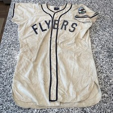 1950’s MacGregor Faireconron-1 Flyers Game Used Baseball Jersey Military Patch 