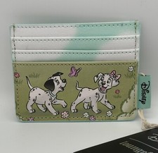 Loungefly Disney 101 Dalmatians Puppies Flowers Butterflies Cardholder NWT