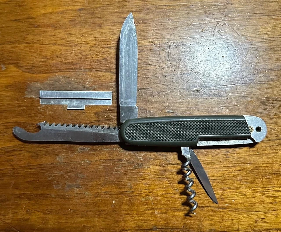 Vintage C. JUL Herbertz Rostfrei German Utility Knife Aluminum - Broken Handle - Image 2 of 4