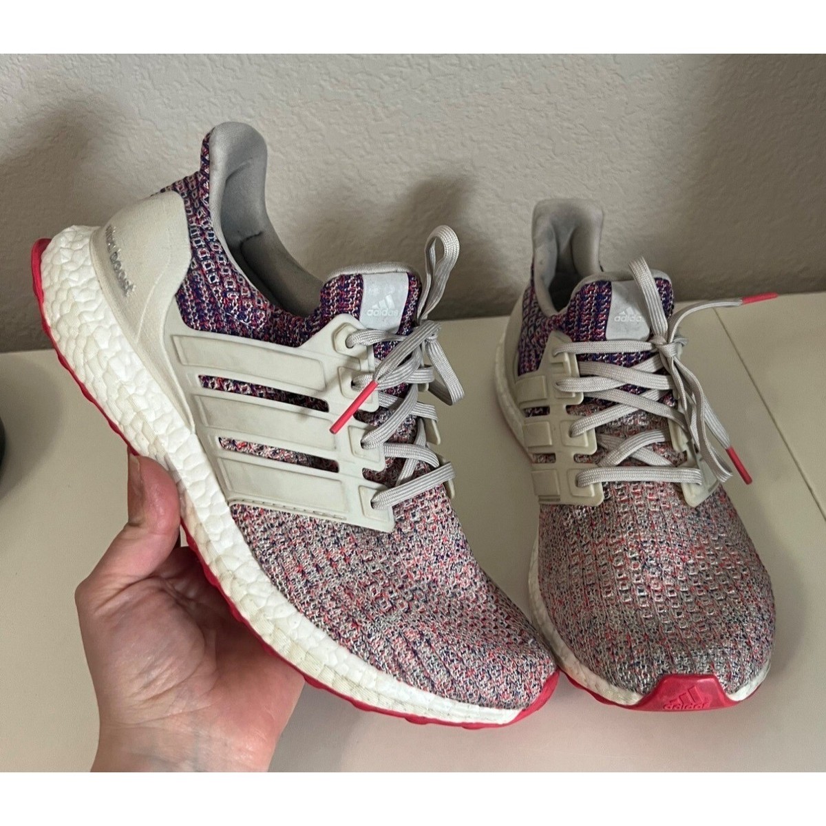 Adidas | Ultraboost Women's Bliss Multicolor Red Sneakers F36122 Sz 8 | eBay