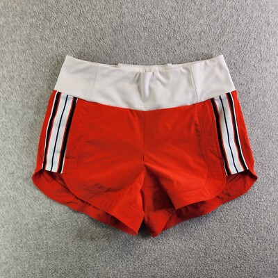 Athleta Shorts Womens Orange Ascender Tuxedo Stripe Hiking Climbing  Exploring