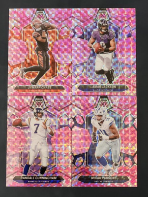 2024 Mosaic Football CAMO PINK PRIZMS 1-250 You Pick - 2 Card Minimum