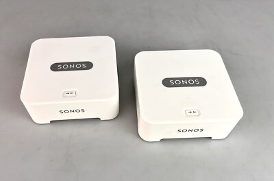 Lot of 2 Sonos Bridge Wireless HiFi System - White /NO POWER ADAPTERS