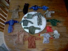 LOT VTG. GI JOE OUTFITS CAMO RANGER AIRBOURNE DUKE US ARMY ASSORTED OTHERS 1:6