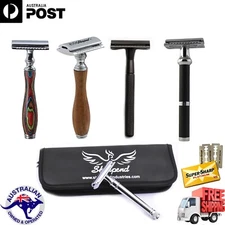Men Safety Razor Double Edge Blades Shaving Vintage Razors Shaver Shavette Kit
