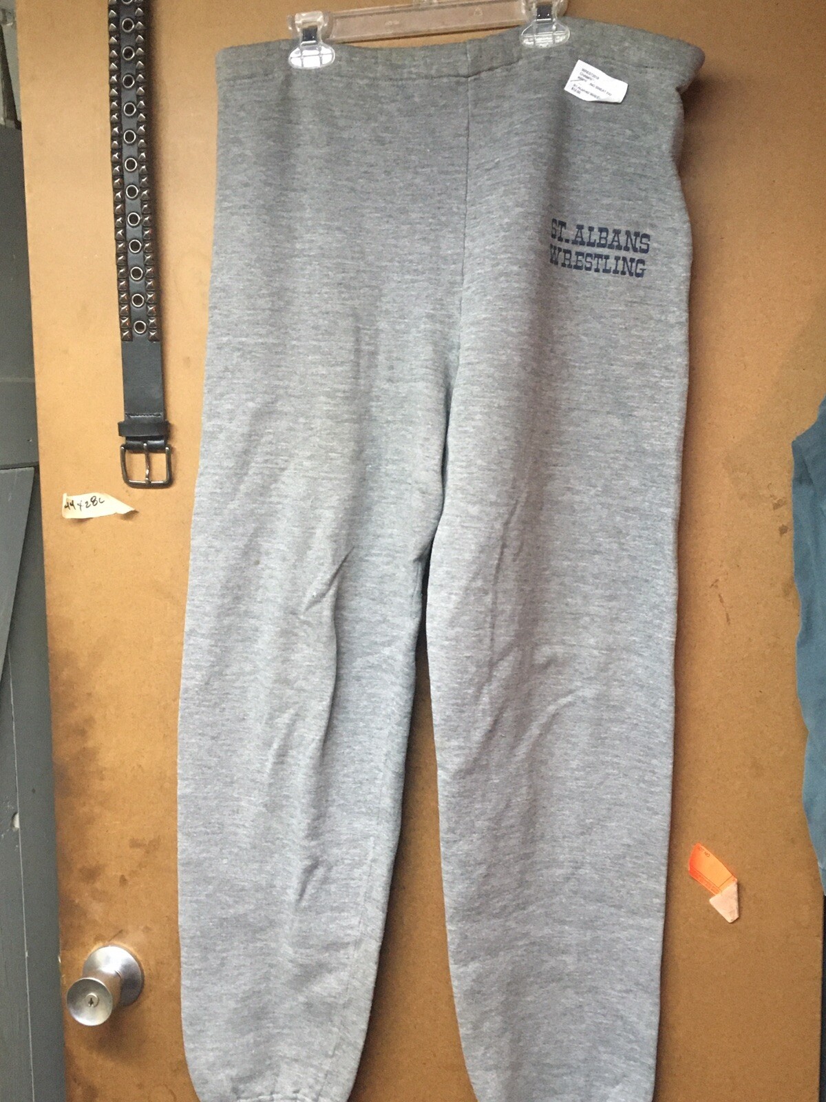 Team gear Wrestling warm up sweat pants ST Albans Wrestling Grey eBay
