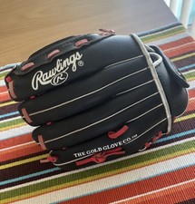 Rawlings Youth Playmaker Series Glove 11  Black -Silver-Red New
