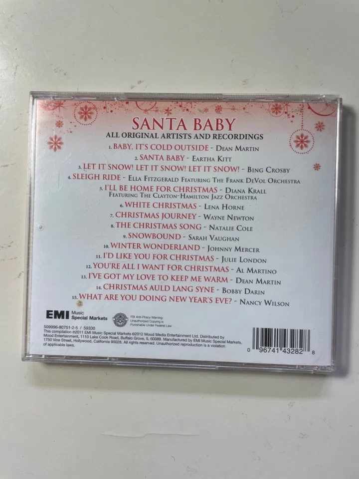 Santa Baby, Romantic Holiday Favorites CD 2012 VG+ - Image 3 of 3