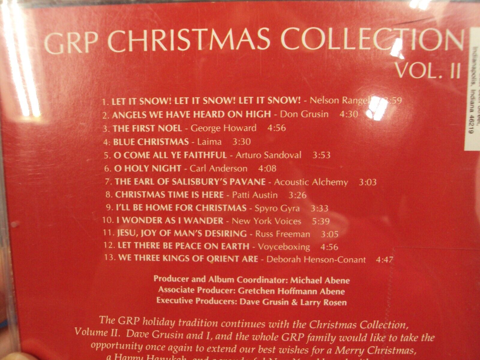 GRP Christmas Collection, Vol. 2 & Vol 3- Various Artists (CD, 1991, GRP  (USA)