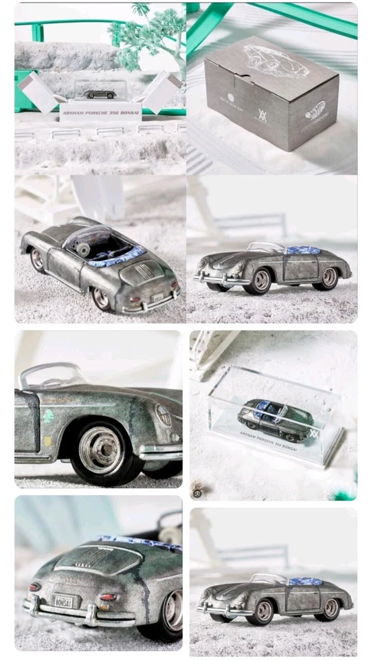 hot wheels 1/64 🇫🇷 RLC Arsham Porsche 356 Bonsaï ,édition Très Limitée,  - Photo 2/4