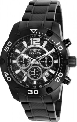 invicta / PRO DIVER クォーツ腕時計/アナログ/ステンレス/BLK/GLD/SS/0072 Invicta Pro Diver 21488 Stainless Steel Carbon Fiber Chronograph