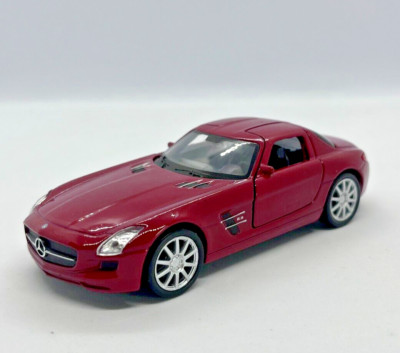1:43 Scale WELLY NEX MERCEDES-BENZ SLS AMG Maroon Toy Car Diecast