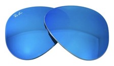 Ray Ban RB3025 RB3138 RB3479 RB3689 Blue Mirror Replacement Lenses Size 55 mm