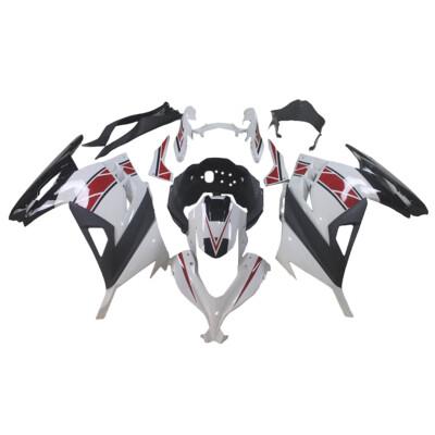 Red White Fairings Plastics for Ninja 300 EX300 2013 - 2017 Kawasaki Bodywork