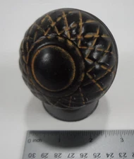 Carpet Ball Home Decoration 3" Inches Dark Chocolate Tone Metal Sphere Orb
