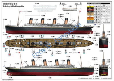 Trumpeter 03719 1: 200 RMS Titanic with LED lights Kit for sale