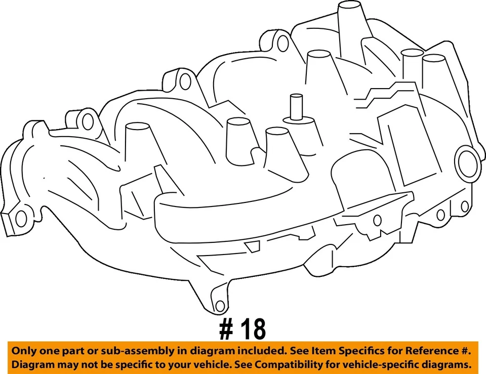 Colector de admisión Saturn Sky Redline 2007 2008 2009 2010 OEM 2,0 L Foto 4 de 4