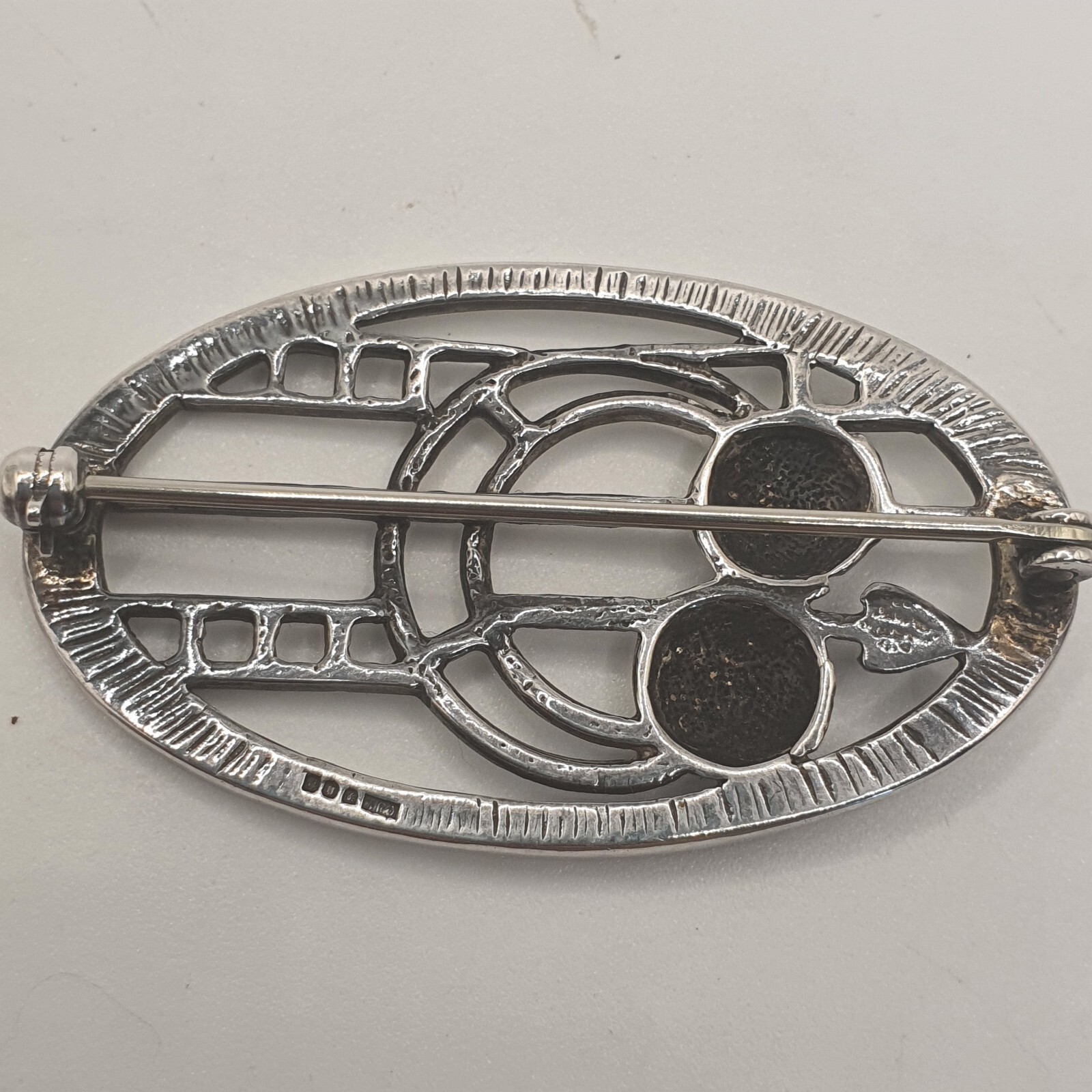 Photo 3 of Sterling Silver Mackintosh Inspired Brooch, By CJL, BR24