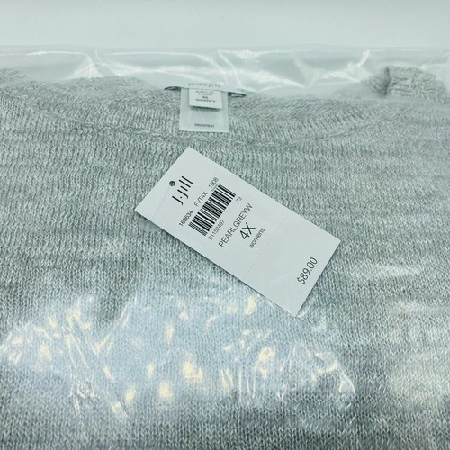 J. Jill ~ 4X ~ NEW Pure Jill Linen Blend Light Elliptical Relaxed Pullover ~ NWT - Picture 3 of 4