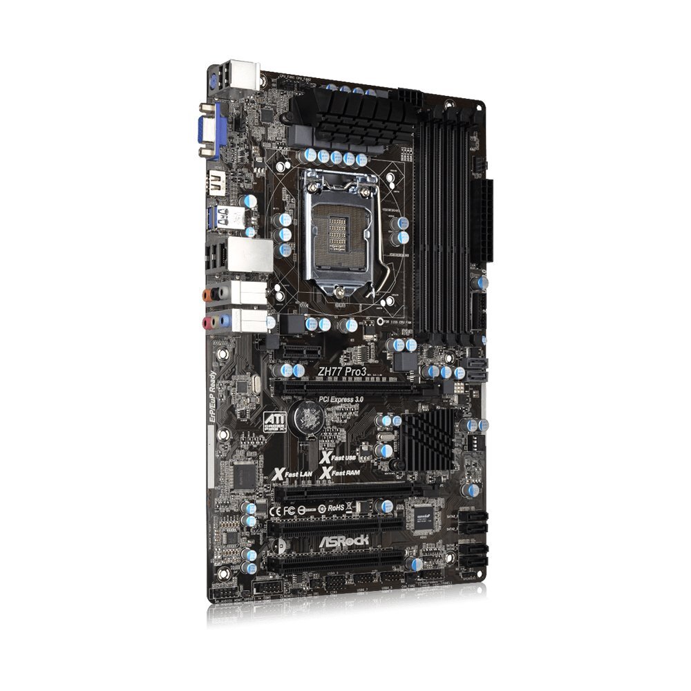 ASROCK ZH77 Pro3 Motherboards Intel H77 DDR3 LGA 1155 ATX | eBay