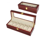 Wooden 1/2/3/5/6/10/12 Grids Watch Display Storage Box Collection Case Organizer