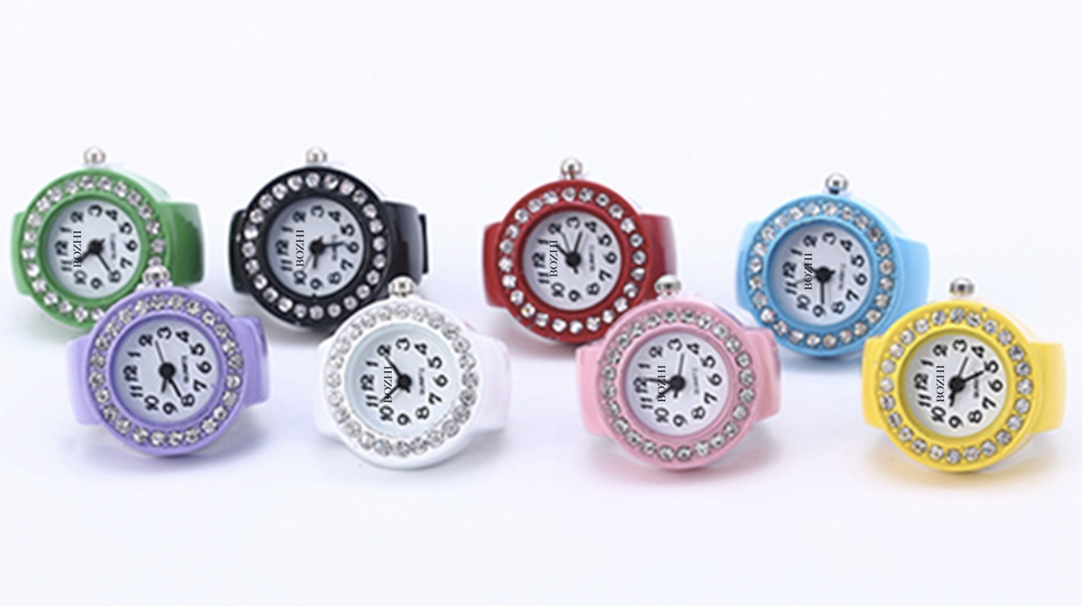 アクセサリー 00s LED RECHWE ring japanese label y2k Ring Watch Multiple Colors Adjustable Ring Watch Stretchy