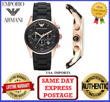 Emporio Armani AR5905 42mm Stainless Steel Gold Plated with Silicon Band  Men's Watch for sale online | eBay