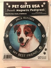 Pet Gifts USA Magnetic Pedigrees Dog Magnet -  JACK RUSSELL "My Best Friend"