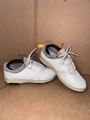 Ecco Biom Hybrid 3 Golf Shoes Womens 8.5 Extra Width Cream Gore-Tex ~ CLEAN
