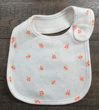 Baby Girl Clothes Nwot Carter's Bright Pink Roses Baby Bib