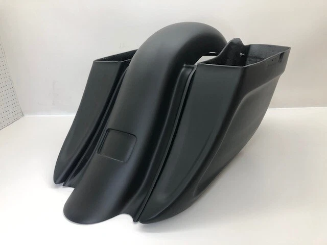 Harley Davidson Scalloped Stretched Saddlebags Bagger Touring 7" Down 14" Back - Image 3 of 4