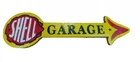 Shell Garage Arrow Sign Oil Fuel Logo Cast Iron Vintage Advertising